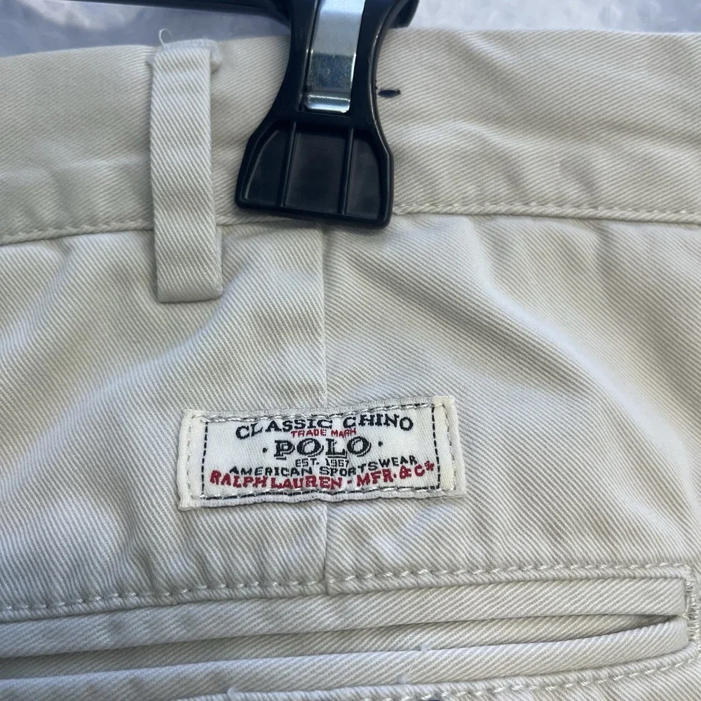 Polo Ralph Lauren Classic Chino Khaki Casual Preppy Pant 38x30 Heritage